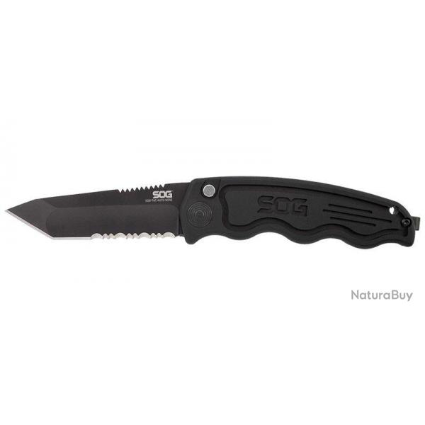 SOG - SGTACAUCOMPSBK - SOG-TAC AUTO COMPACT TANTO SERRATED