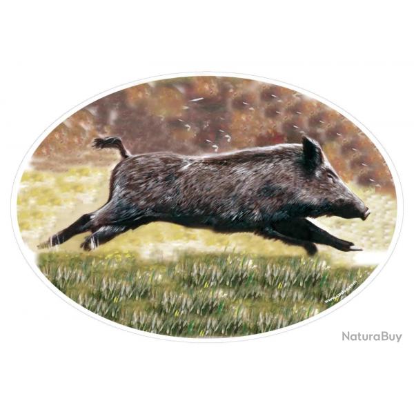 Sticker Autocollant Animalier Sanglier