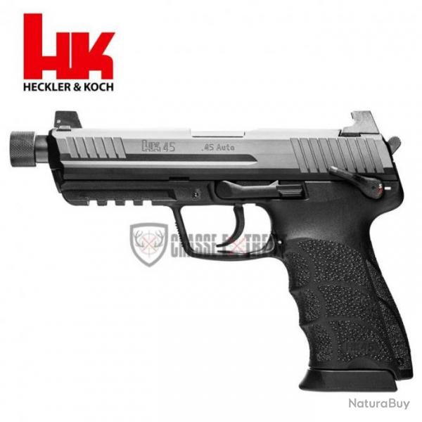 Pistolet H&K HK45 Tactical Black Cal 45 Acp 10 Cps V1 Sa/Da Hausse Rglable + Guidon Luminova