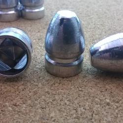 50 Balles Minie Modèle 1863 Base creuse carré pyramidale 17,28 mm 36,6 grammes