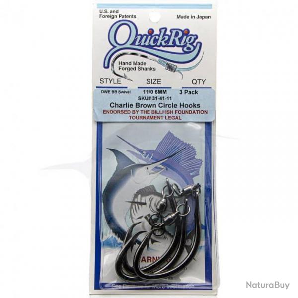 Charlie Brown Circle Hooks Swivel 11/0