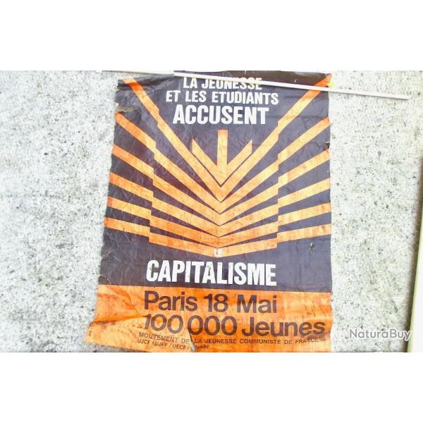 AFFICHE DE MOUVEMENT ETUDIANT COMMUNISTE MAI 68