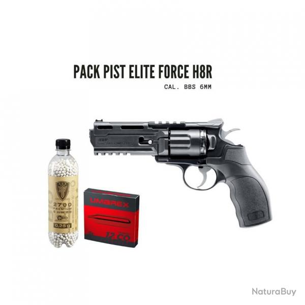 Pack Revolver H8R + 2700billes 0.25g +5Co2