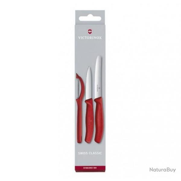 Set 3 pices "SwissClassic", Couleur rouge [Victorinox]