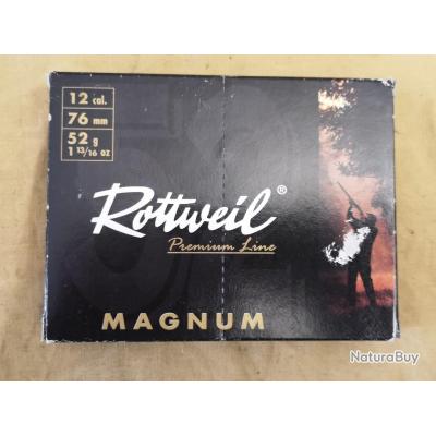 Cartouches Rottweil Magnum cal. 12/76 N°4 DESTOCKAGE!!!