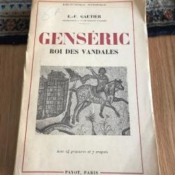 livre ancien de 1950 Genséric roi des vandales