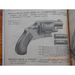 Revolver de poche en calibre 320 de la manufacture d'arme de saint étienne au catalogue 1894.
