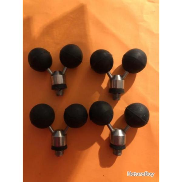 4 support canne arrire type boule ball gripper butt grip luxe INOX pche carpe ngt PROMO
