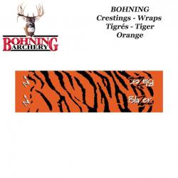 BOHNING Blazer Tiger Arrow Wraps 4 ou 7 pouces autocollants tigrés de type cresting pour flèches Tig