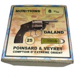 8 mm Galand Tue Tue: Reproduction boite cartouches (vide) POINSARD & VEYRET 9108874