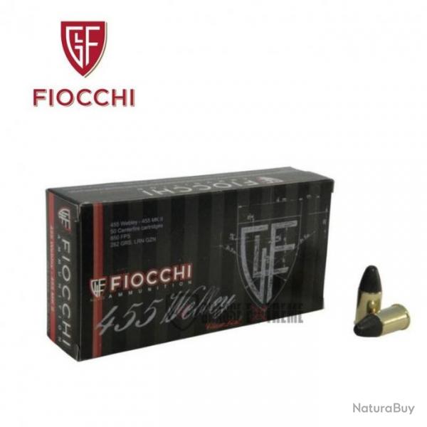 50 Munitions FIOCCHI Cal 455mkii (Webley) 262Gr Lrntfl