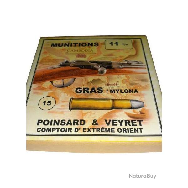 11 mm GRAS Mylona: Reproduction boite cartouches (vide) POINSARD & VEYRET 9108975