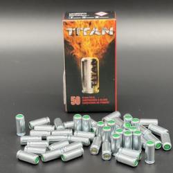 Boîte de 50 balles à blanc Titan 9mm PAK