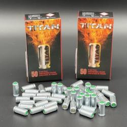 2X Boîtes de 50 balles à blanc Titan 9mm PAK