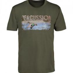 Tee Shirt Sérigraphie Canard Percussion-L
