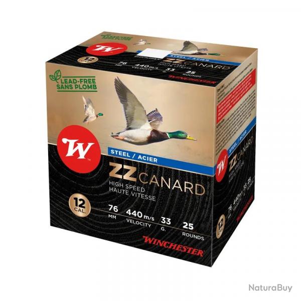 Cartouche Winchester ZZ Canard Acier Calibre 12 76 Numro