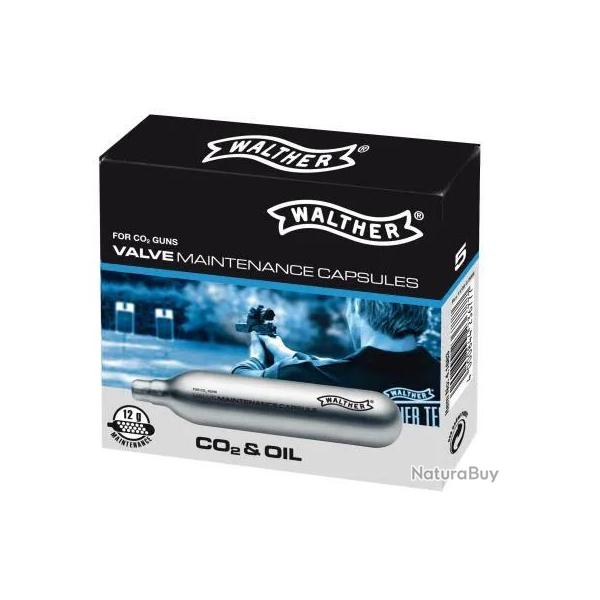5 Capsules De Nettoyage CO2 Walther 12 Grammes