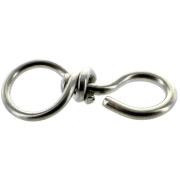 Coufce Lot De 10 Émerillons Rotatifs Double Clip Acier Inox - Pour Manche à Air, Mangeoires Oiseaux, Jardin