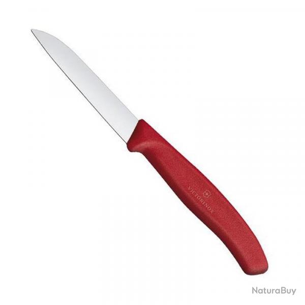 Couteau office "SwissClassic" pointe rabattue 8 cm, Couleur rouge [Victorinox]