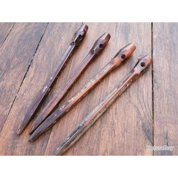 4 piquets de tente allemand WW2 1940