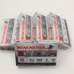 LOT 5 BOITES CHEVROTINES WINCHESTER SUPER X 9 GRAINS CALIBRE 12/70