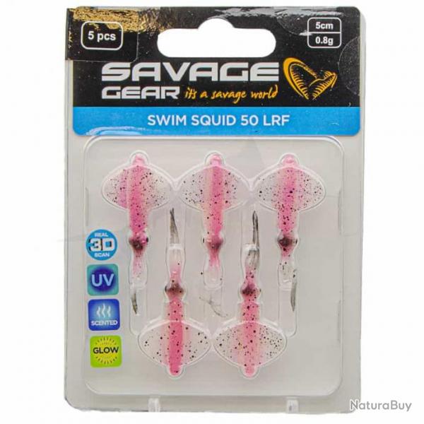 Savage Gear Swim Squid LRF Pink Glow