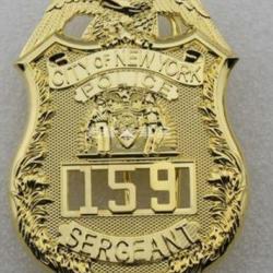 Insigne SERGEANT NYPD neuf.