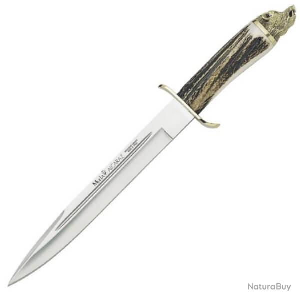 9214-Couteau de chasse Muela Alcaraz avec tte de sanglier