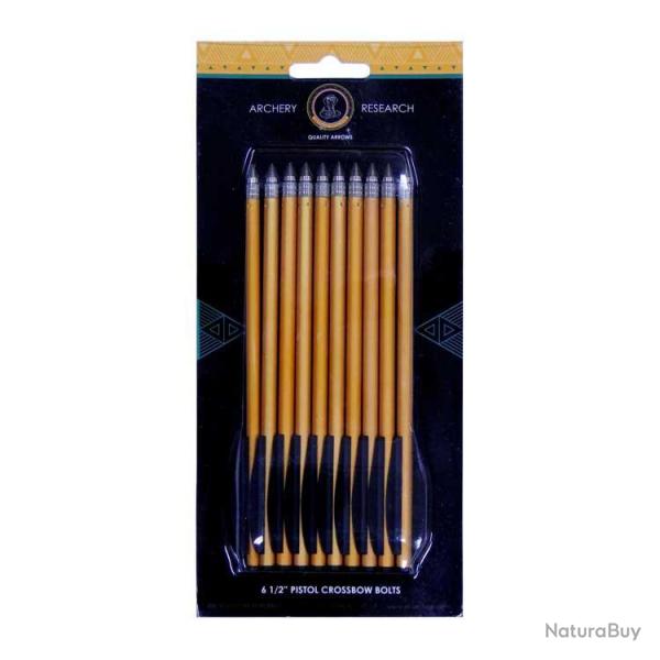 10 Flches alu EK Archery pour mini arbaltes 50 et 80 lbs Dor