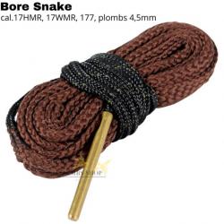 Cordon de nettoyage Bore Snake 195cm cal.17HMR, 17WMR, 177 et plombs 4,5mm