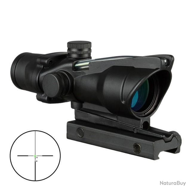 Lunette De Visée 4x32 Avec Réticule Illuminé Rouge/Vert/Bleu - Précision Pour Tir Et Chasse