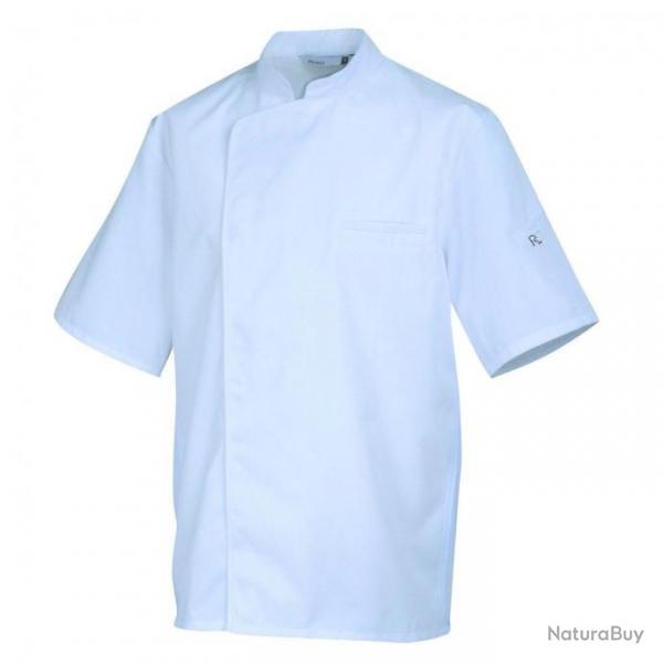 Veste de cuisine mixte bicolore manches courtes Robur ENERGY MC/ML Blanc Manches courtes 0 / XS