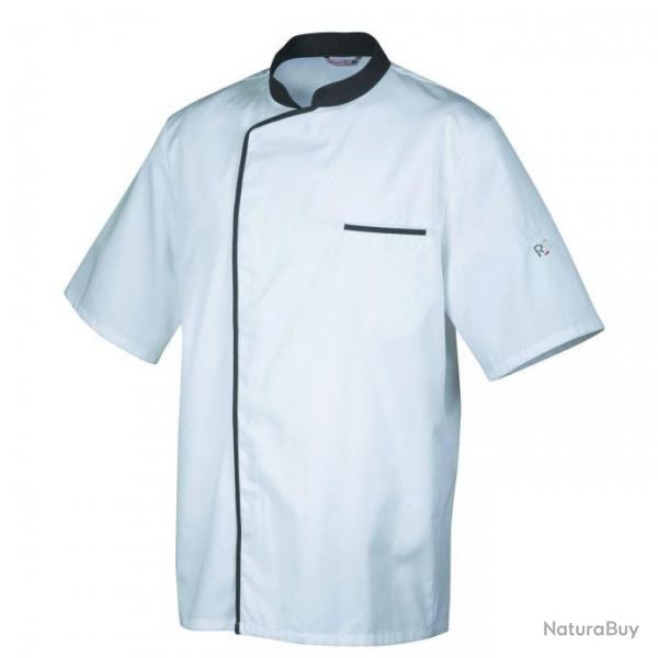 Veste de cuisine mixte bicolore manches courtes Robur ENERGY MC/ML Gris Manches courtes 4 / XL