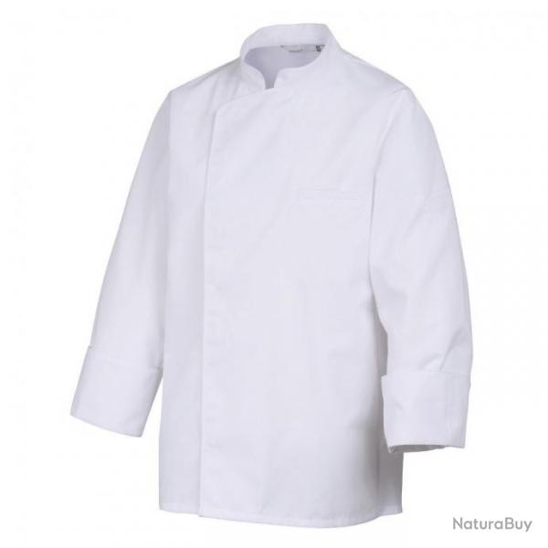 Veste de cuisine mixte bicolore manches courtes Robur ENERGY MC/ML Blanc Manches longues 2 / M