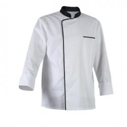 Veste de cuisine mixte bicolore manches courtes Robur ENERGY MC/ML Manches longues Moka 2 / M