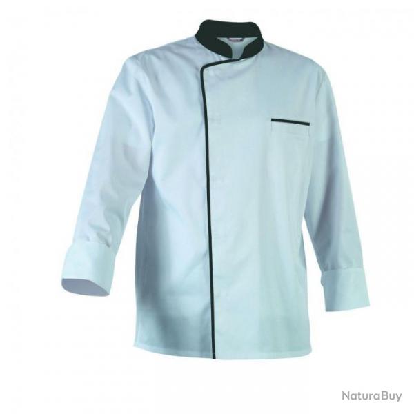 Veste de cuisine mixte bicolore manches courtes Robur ENERGY MC/ML Gris Manches longues 3 / L