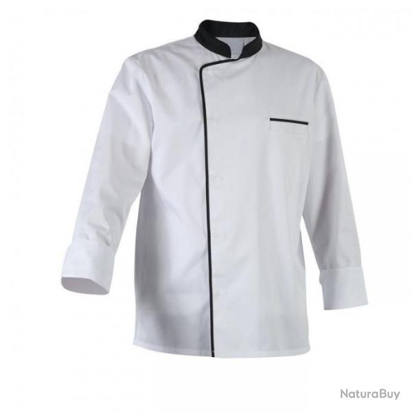 Veste de cuisine mixte bicolore manches courtes Robur ENERGY MC/ML Manches longues Moka 3 / L