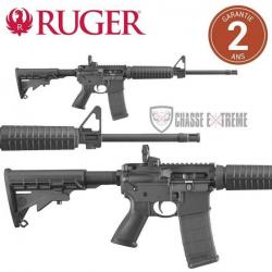 Carabine RUGER AR-556 Noire 41cm cal 223 Rem - Crosse Synthétique Réglable