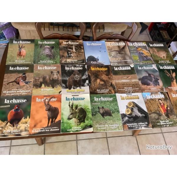 Lot de 21 revues nationales de la chasse