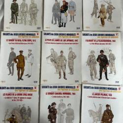 Lot de 9 revues Soldats des deux guerres Mondiales (No 41 à 50 manque le 42)