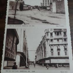 CP  PAYS MAROC  CASABLANCA  RUE DU CAPITAINE  MARECHAL  1922   1948