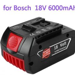 Batterie lithium-ion 18V, 6,0 ah, Rechargeable pour Bosch professional 18V NEUF