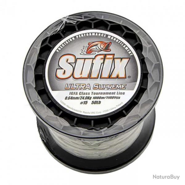 Sufix Nylon Ultra Supreme IGFA 50lb Transparent