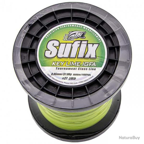 Sufix Nylon Lime IGFA Jaune 80lb