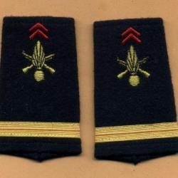 Fourreaux d'épaules Infanterie - adjudant-chef