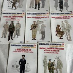 Lot de 8 revues Soldats des deux guerres Mondiales (No 81 à 90 manque 82 et 89)