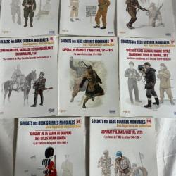 Lot de 8 revues Soldats des deux guerres Mondiales (No 91 à 100 manque 93 et 99)