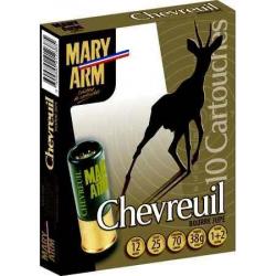 MARY ARM Cartouches de chasse Chevreuil - par boite de 10  12  / 70  38g