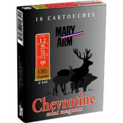 MARY ARM Cartouches de chasse Chevrotine mini-mag - par boite de 10  12  / 70  12 GrainsGr