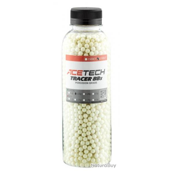 Billes Acetech Tracer 0.20g x 2700 vertes bouteille-BB BILLES TRACER ACETECH 0.20grs bouteille 2700r